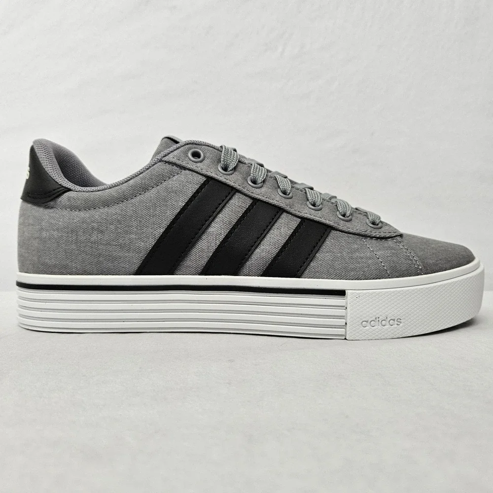 Adidas Daily 4.0 Athletic Shoes IF4493 Grey Black‎ White Men's Size 9.5